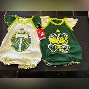 2- pack MLS official Portland Timbers Onesies 3-6 month old NWT